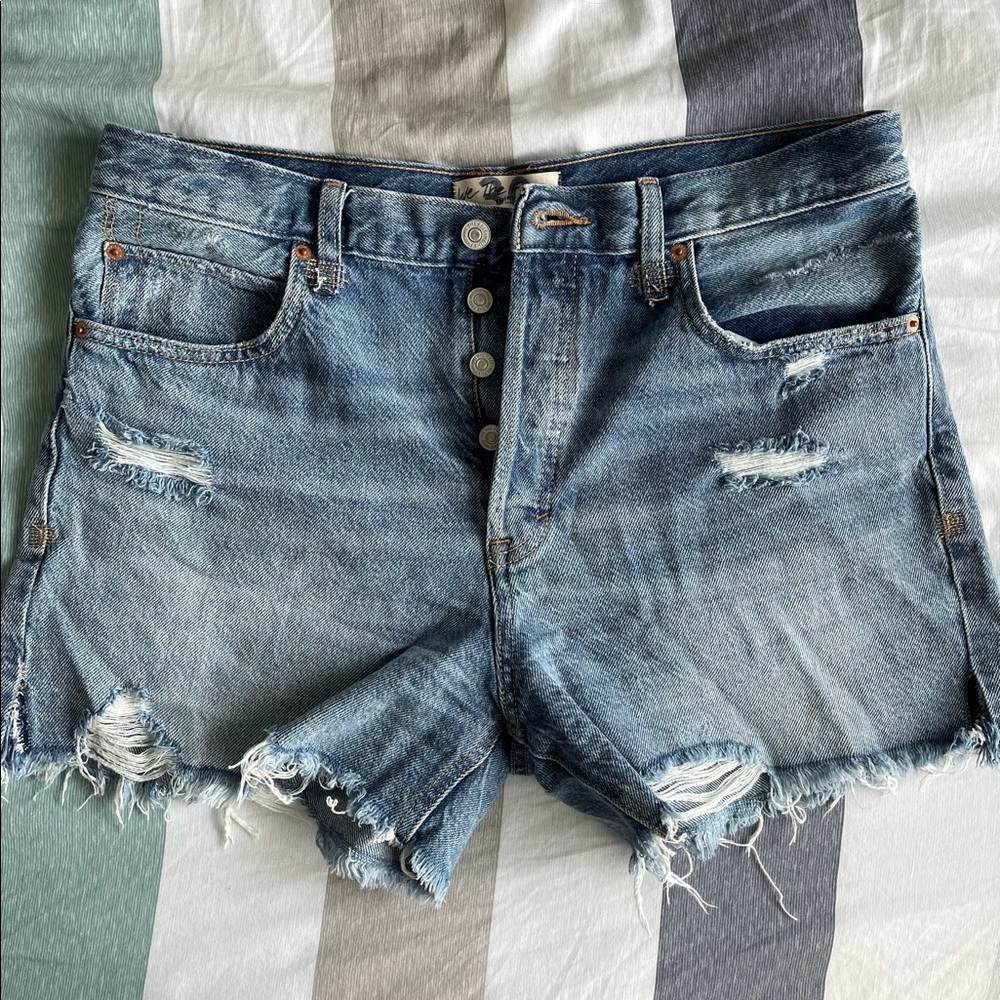 Free People Makai Cutoff Jean Shorts